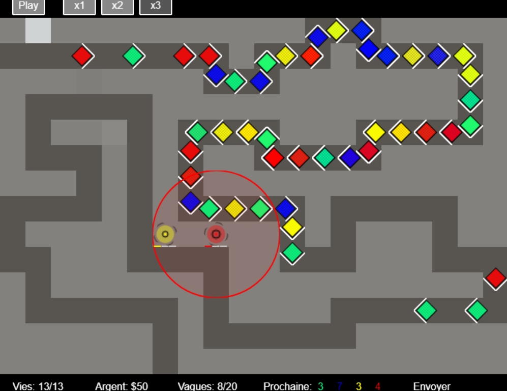 A Tower Defense Game with Advanced AI Pathfinding
